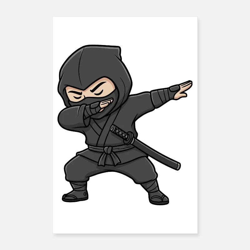 Lustiger Ninja Dab Poster 40x60 cm