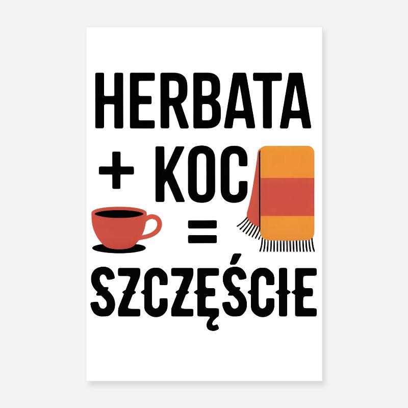 Tee und Deckenglück Poster 40x60 cm