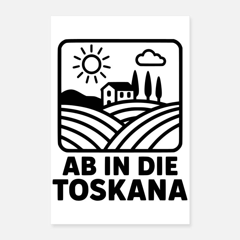 Toscane Vacances Loisirs Poster 40 x 60 cm