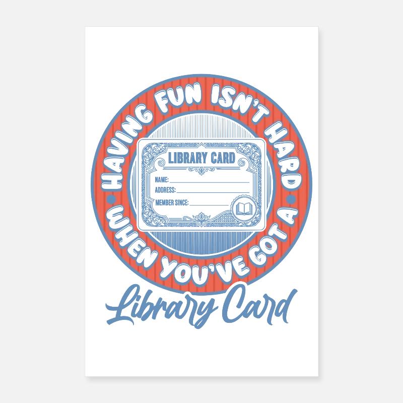 Library Day Librarian Reading Librarian Poster 16" x 24" (40x60 cm)