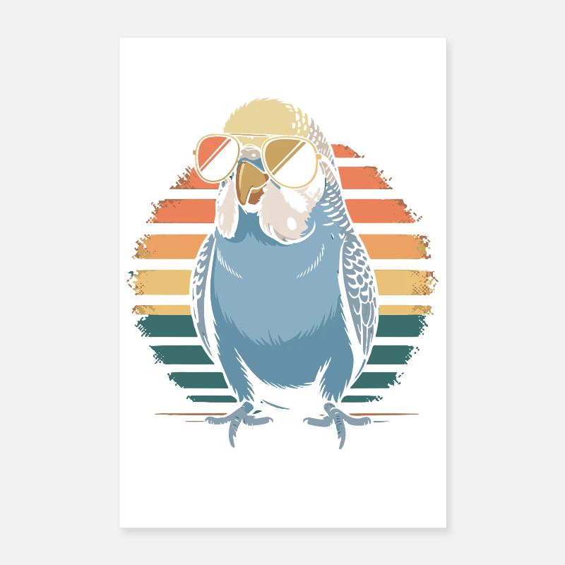 Wellensittich Poster 40x60 cm