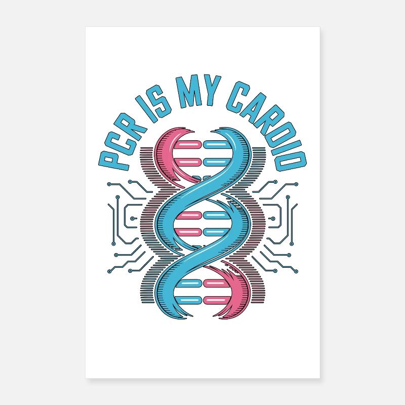 Lab Technician PCR Is My Cardio Laboratory Work Poster 40x60 cm