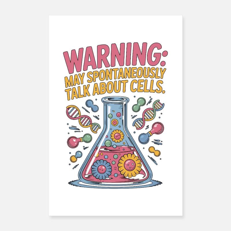 Lab Technician Warning May Medical Laboratory Work Poster 40x60 cm