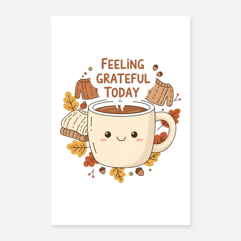 Coupe Latte Grateful Poster 40 x 60 cm