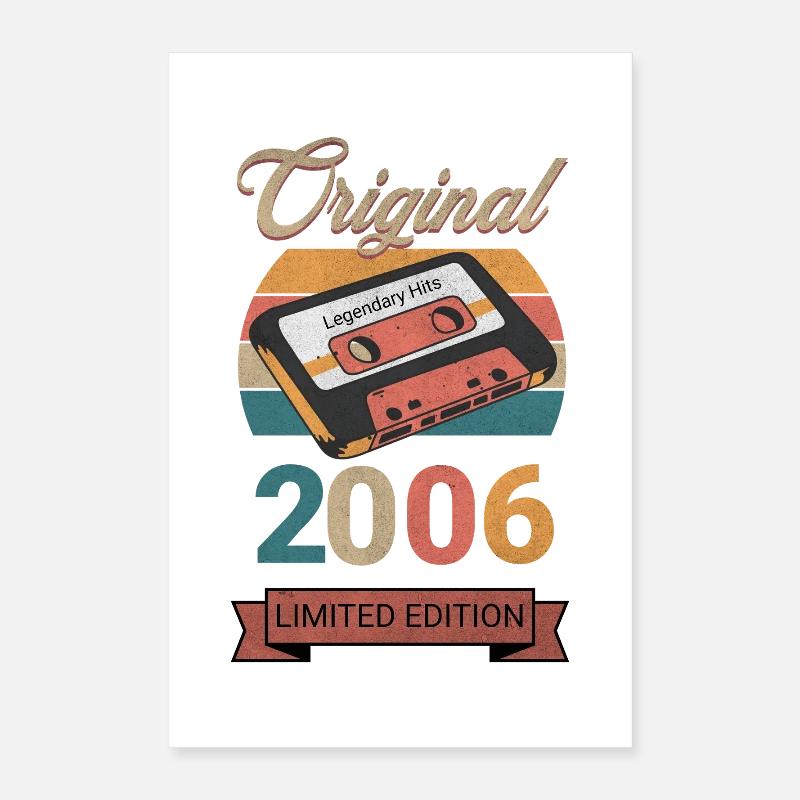 Original 2006 Édition Limitée Cadeau d’Anniversaire Poster 40 x 60 cm