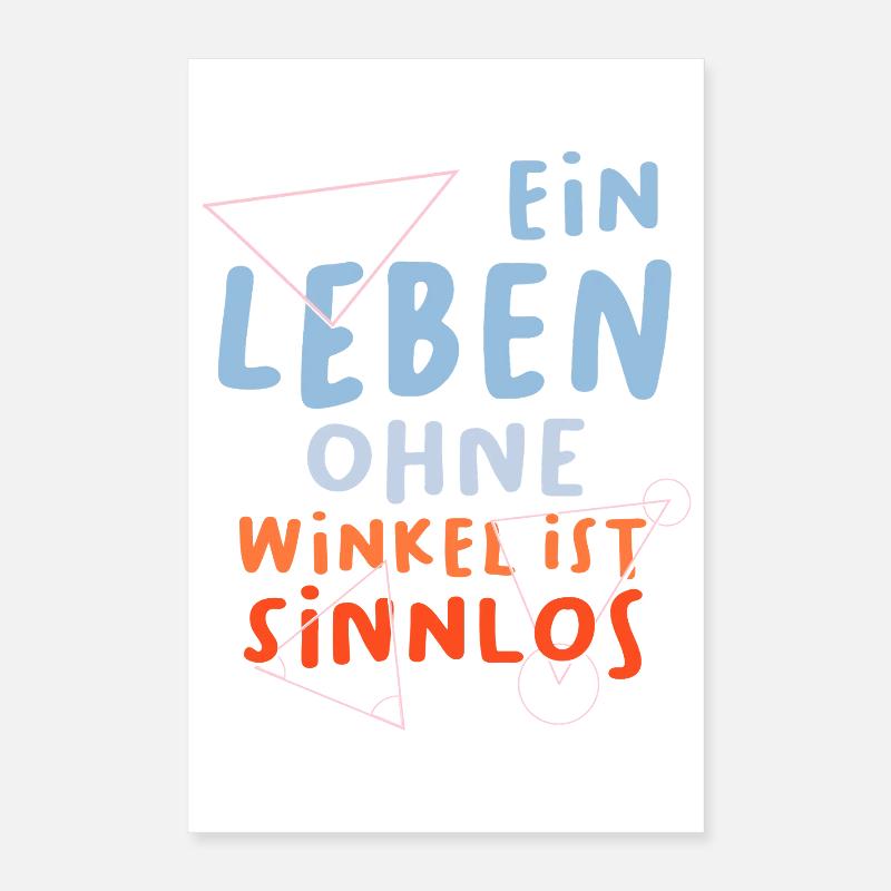 Math Teacher Geometry School Mathematics Poster 16" x 24" (40x60 cm)