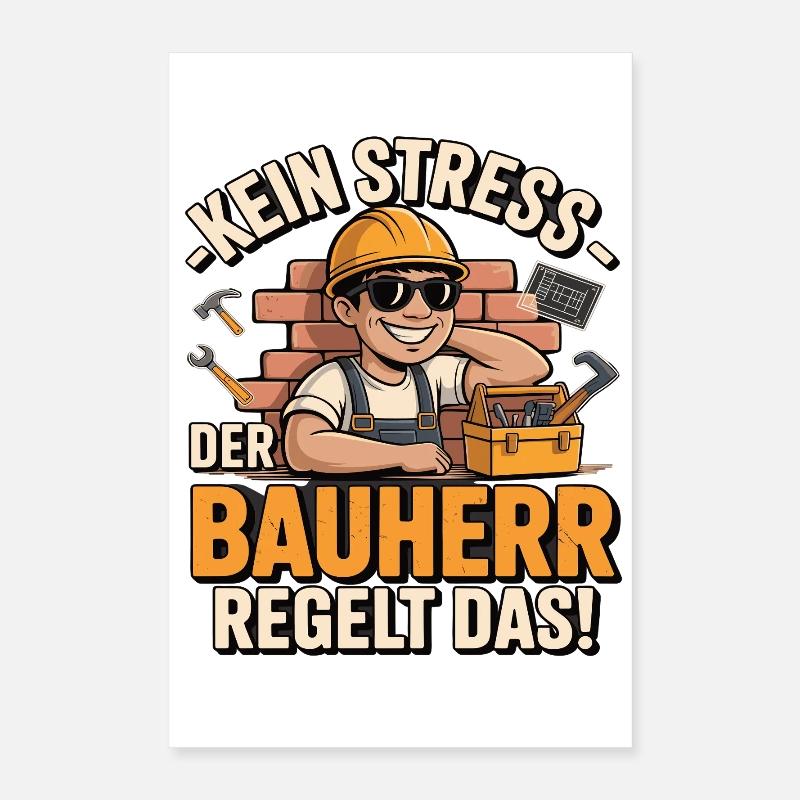Pas de stress, le constructeur s’en occupe ! Poster 40 x 60 cm