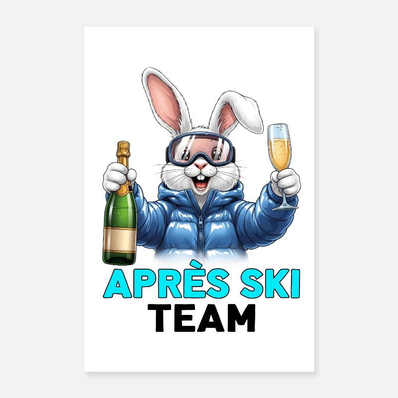 L’équipe de ski APRrès Poster 40 x 60 cm