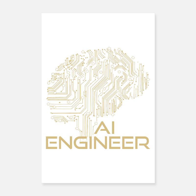 AI Engineer – Künstliche Intelligenz & Technologie Poster 40x60 cm