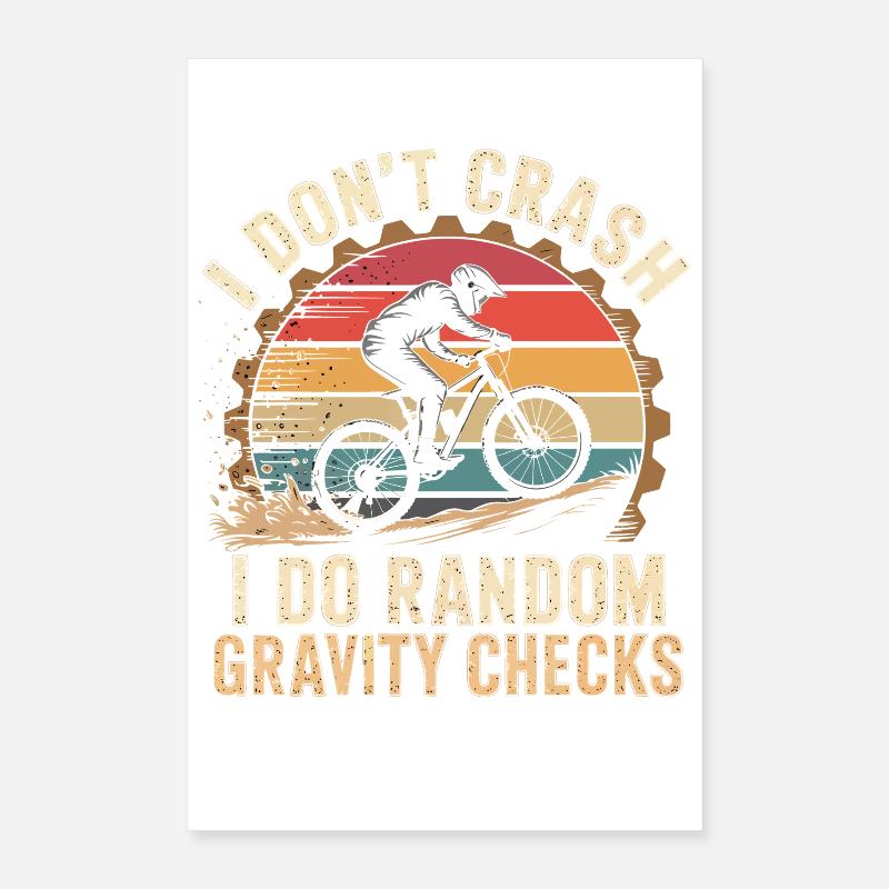 Ich crash nicht Gravity Checks Poster 40x60 cm