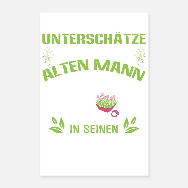 Garten Gärtner Gärtnern Gartenarbeit Gartenarbeit Poster 40x60 cm