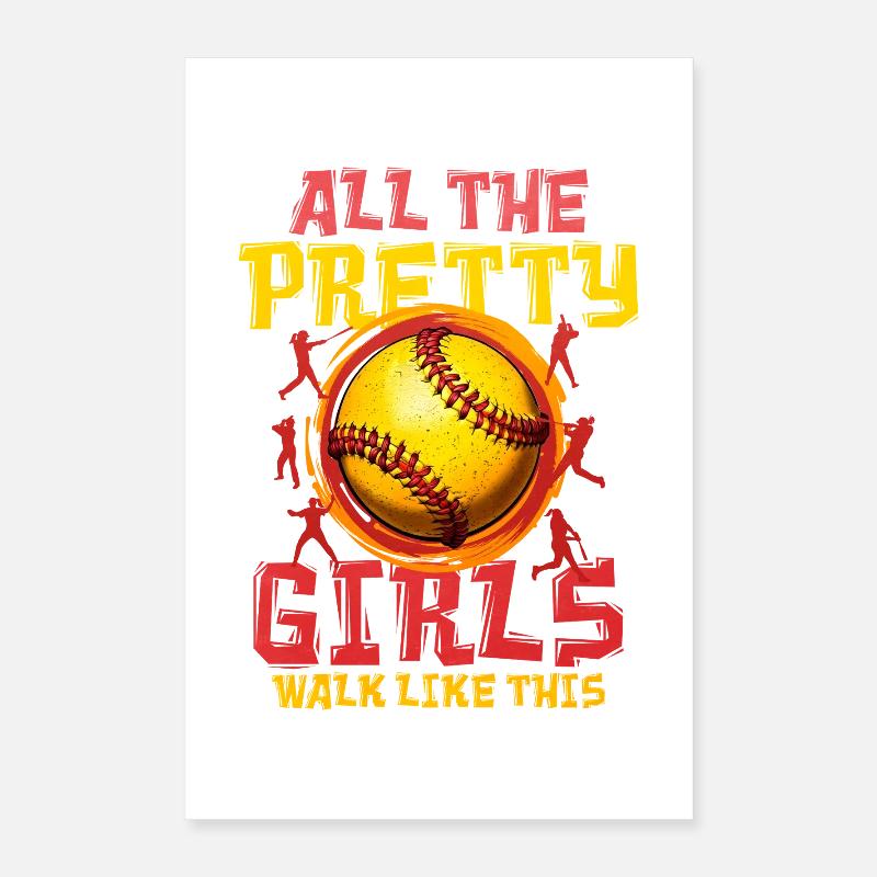 Softball Poster 40 x 60 cm