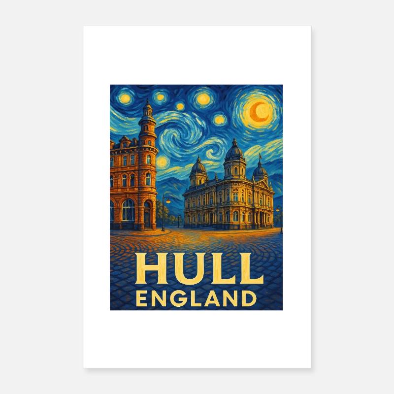 Hull, Angleterre Poster 40 x 60 cm