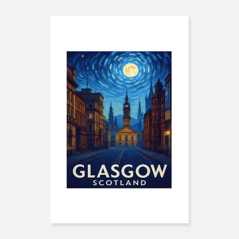 Glasgow, Écosse Poster 40 x 60 cm