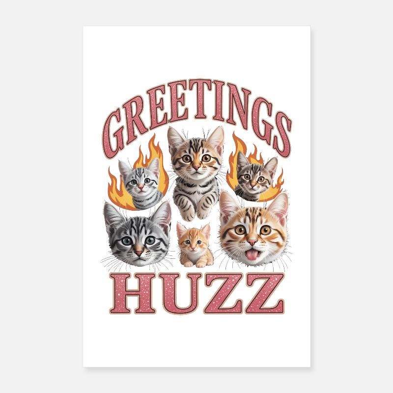 Salutations Huzz Bootleg inportable Poster 40 x 60 cm
