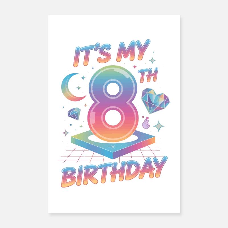 C’est mon 8e anniversaire K-pop Esthétique Poster 40 x 60 cm