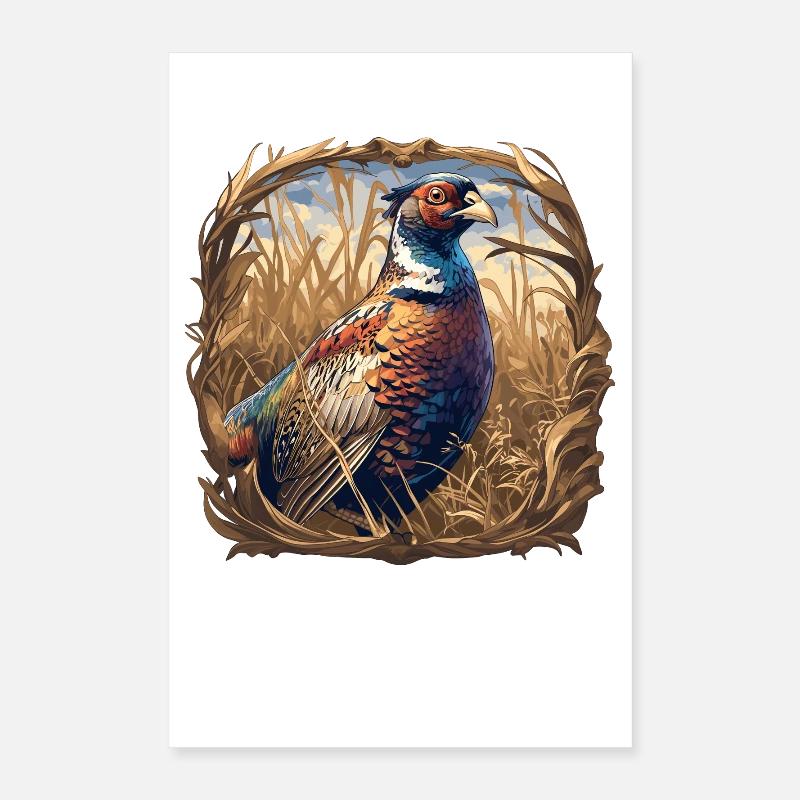 Pheasants Pheasant Poster 16" x 24" (40x60 cm)