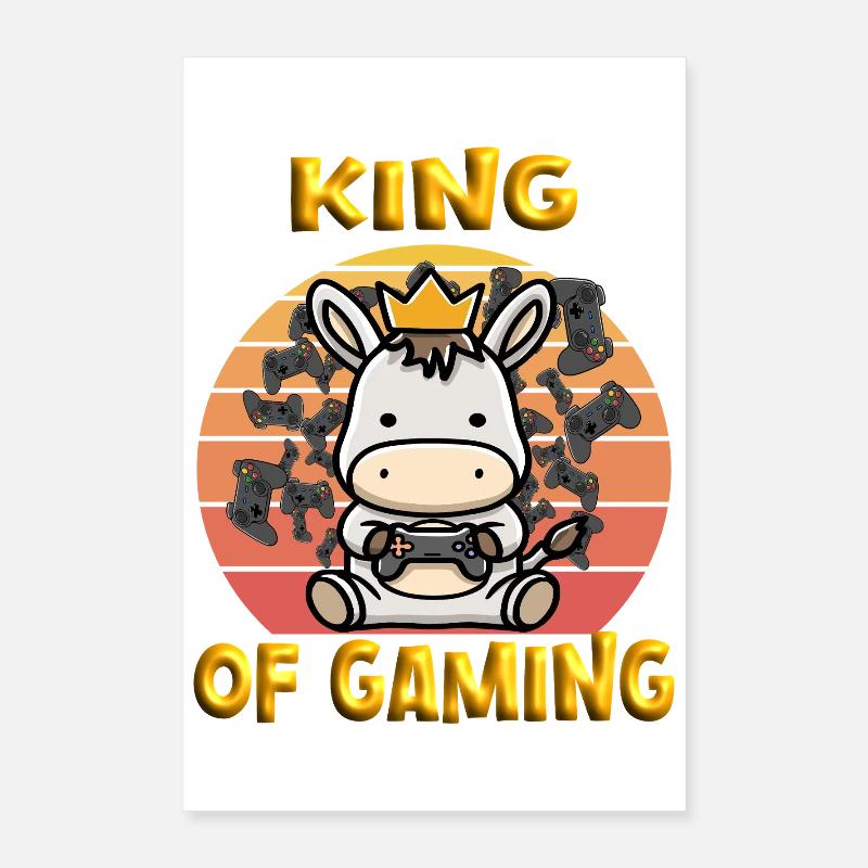 Zocker Esel Poster 40x60 cm