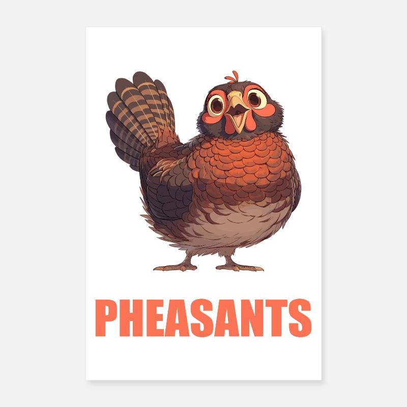 Pheasants Pheasant Poster 16" x 24" (40x60 cm)
