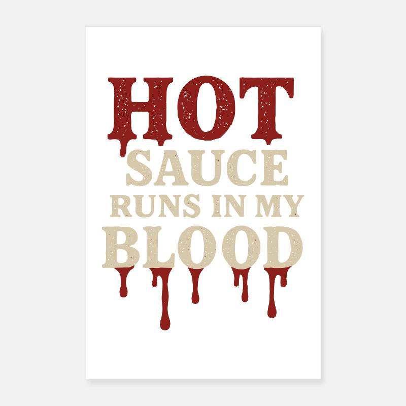 Saucier Pieux Chili Fermenté Épicé Poster 40 x 60 cm
