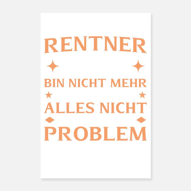 Retraités 2026 - N’est plus responsable Poster 40 x 60 cm