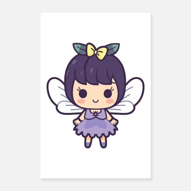 Fée Bande Dessinée Mignon Poster 40 x 60 cm