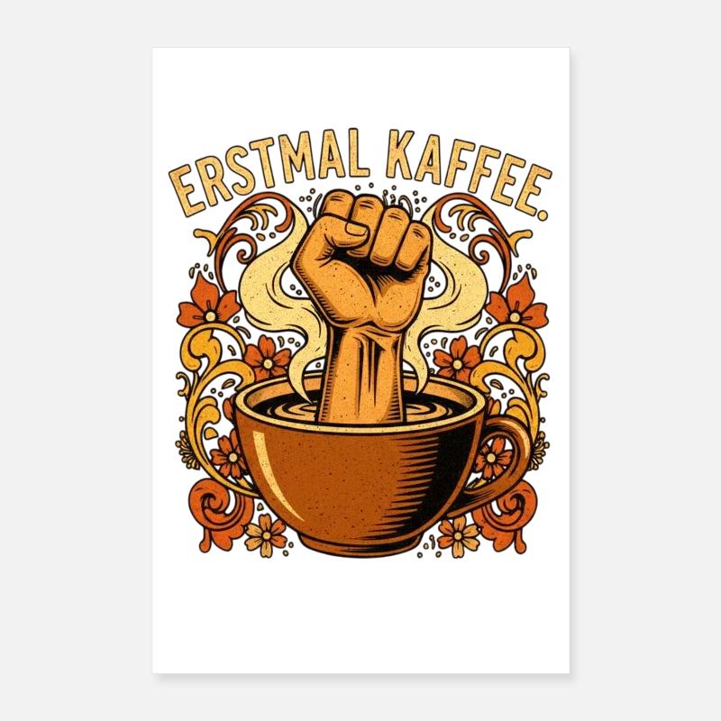 Déclaration de First Coffee Faust Poster 40 x 60 cm