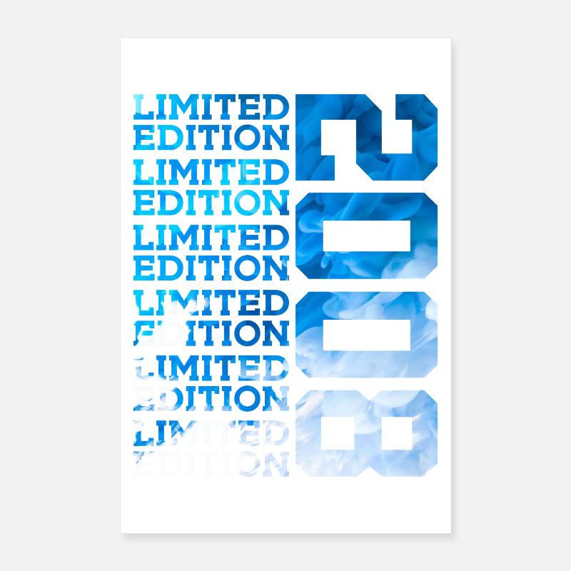 ÉDITION LIMITÉE 2008 18 ANS 18 ANS Poster 40 x 60 cm