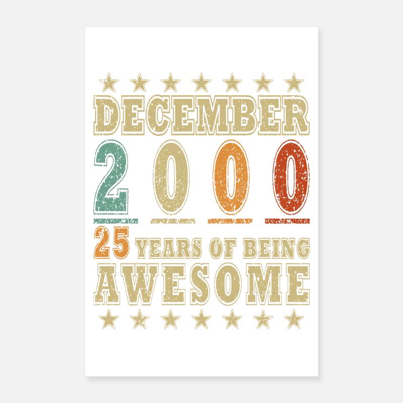 Décembre 2000 Jubilé de décembre Décembre 2000 Poster 40 x 60 cm