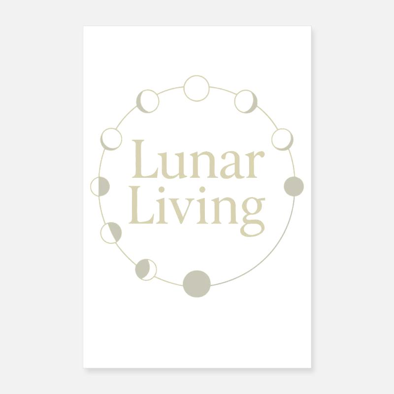Déesse Lunaire du cycle lunaire intentionnellement Poster 40 x 60 cm