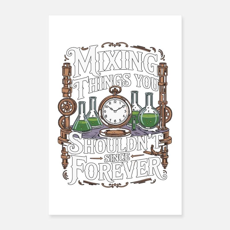 Lab Technician Mixing Things You Phlebotomist Poster 40x60 cm