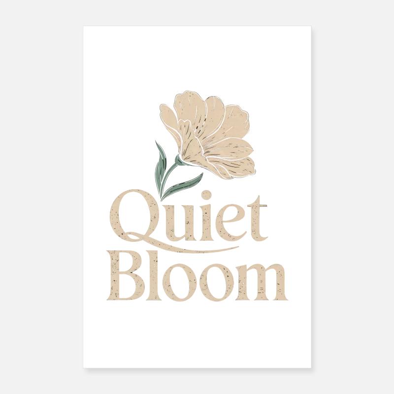 Floraison Silencieuse – Floraison Délicate Poster 40 x 60 cm