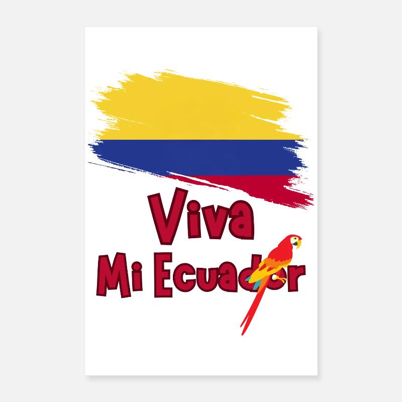 Lang lebe mein Ecuador-Papagei Poster 40x60 cm