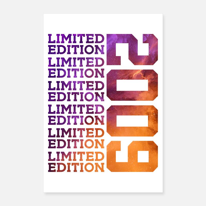 17 ANS ÉDITION LIMITÉE 2009 17E ANNIVERSAIRE Poster 40 x 60 cm