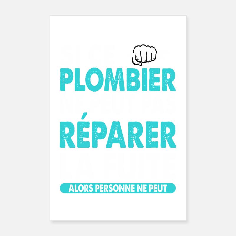 Klempnerberuf-Geschenkidee – lustiger Spruch Poster 40x60 cm