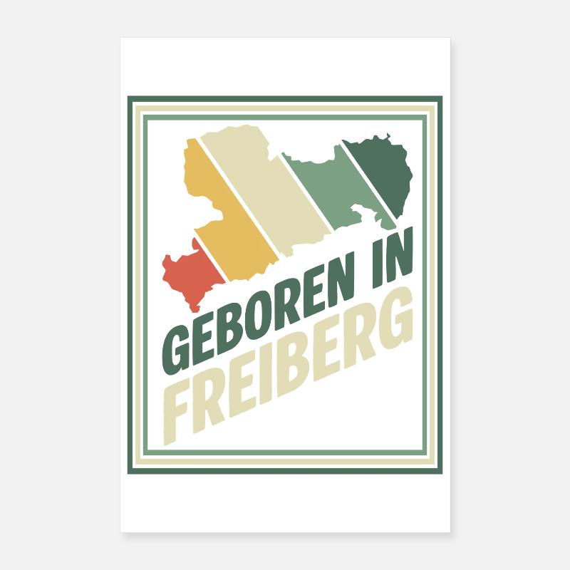 Né à Freiberg Poster 40 x 60 cm