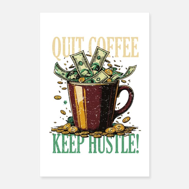 Coffee withdrawal decaffeinated ex-coffee drinker Poster 16" x 24" (40x60 cm)