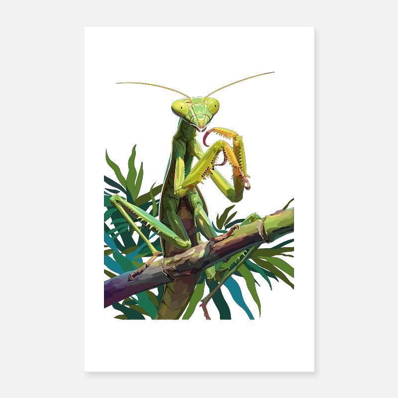Praying mantises Praying mantis Poster 16" x 24" (40x60 cm)