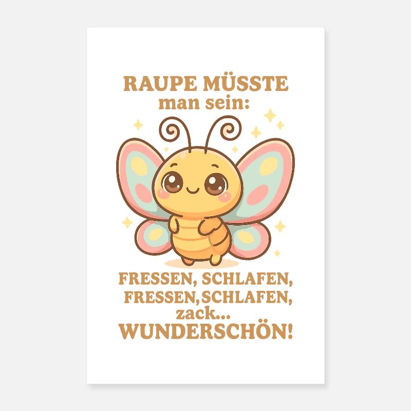 Diction de chenille – Zack Beautiful Poster 40 x 60 cm