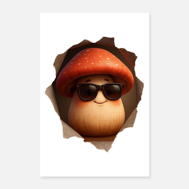 Champignons champignons Poster 40 x 60 cm