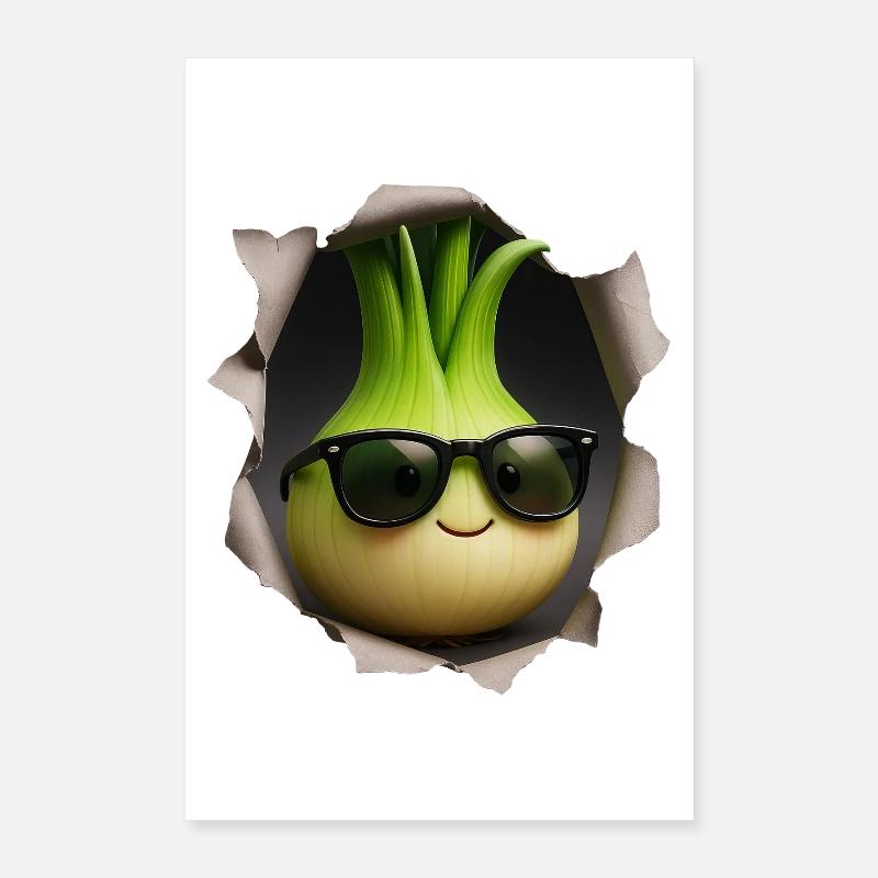 Spring onions onion Poster 16" x 24" (40x60 cm)