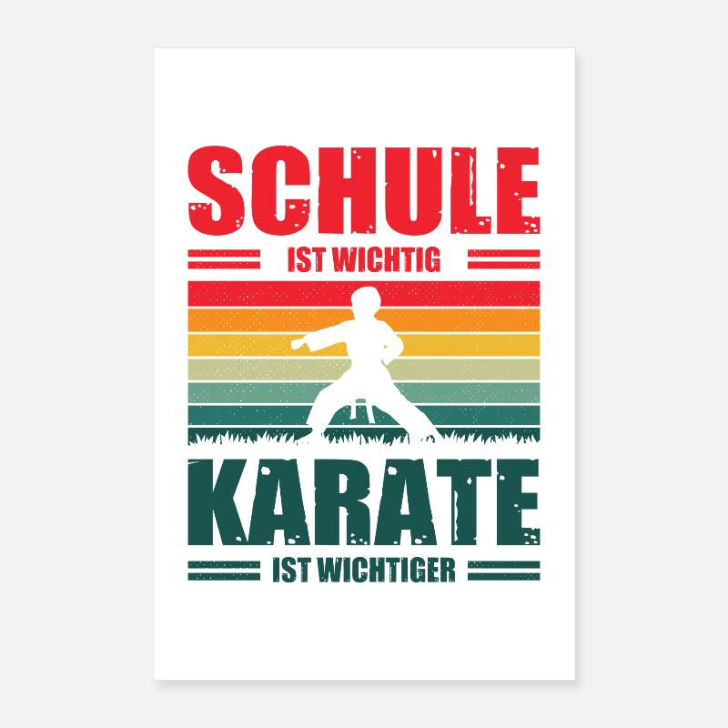 Kinder Karate Training Geschenke Poster 40x60 cm