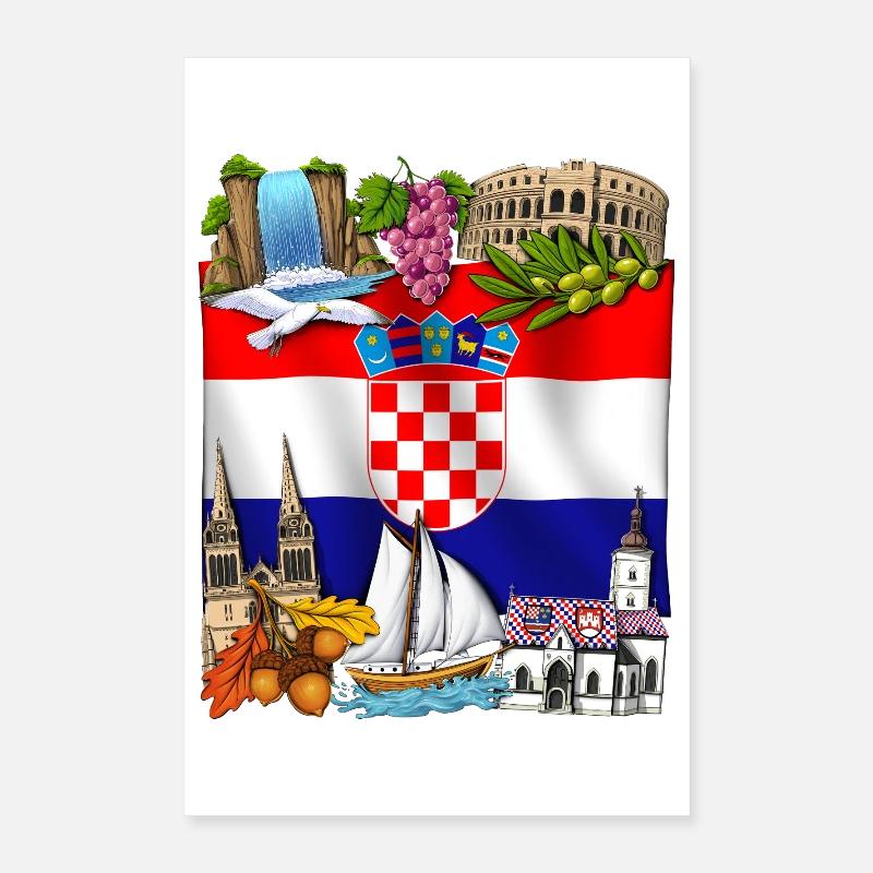 Kroatien Poster 40x60 cm