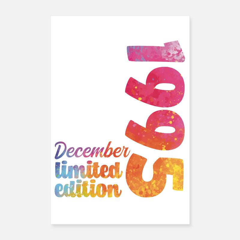 December 1995 Birthday Gift Poster 16" x 24" (40x60 cm)