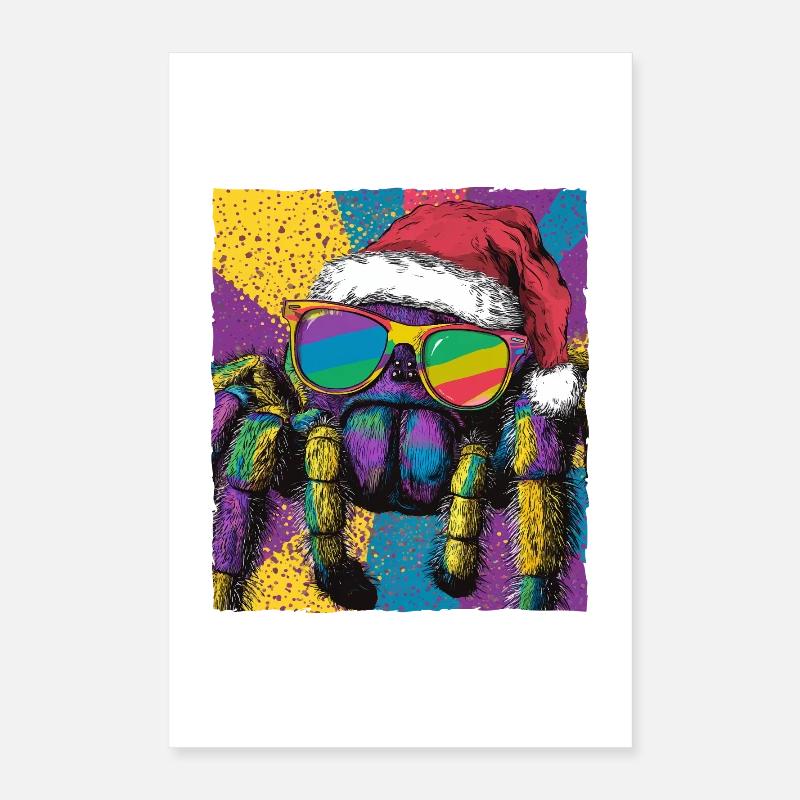 Portrait de Noël de la Tarentule Poster 40 x 60 cm