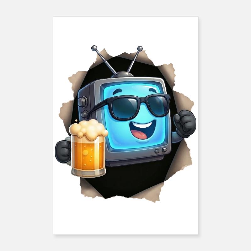 Bière TV Poster 40 x 60 cm