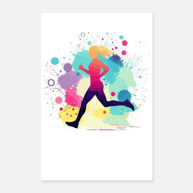 Runner, Running, Marathon, Jogging, Jogger Poster 16" x 24" (40x60 cm)