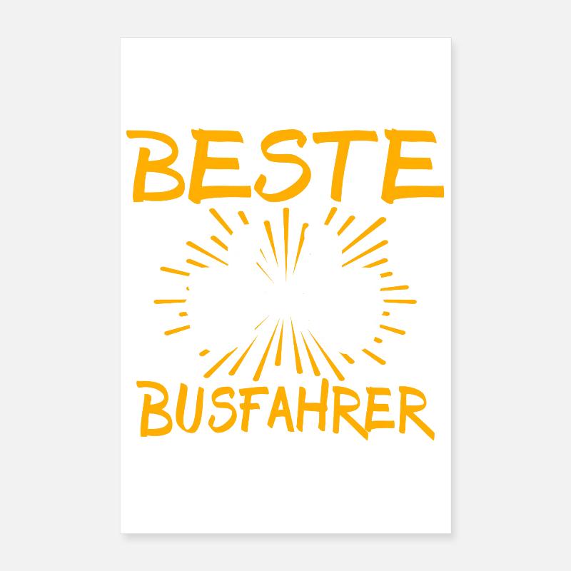 Busfahrer Geschenkidee Poster 40x60 cm