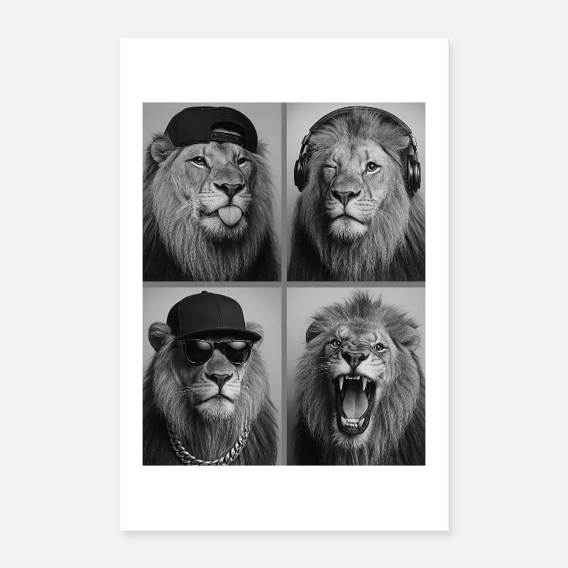 Lion Poster 16" x 24" (40x60 cm)