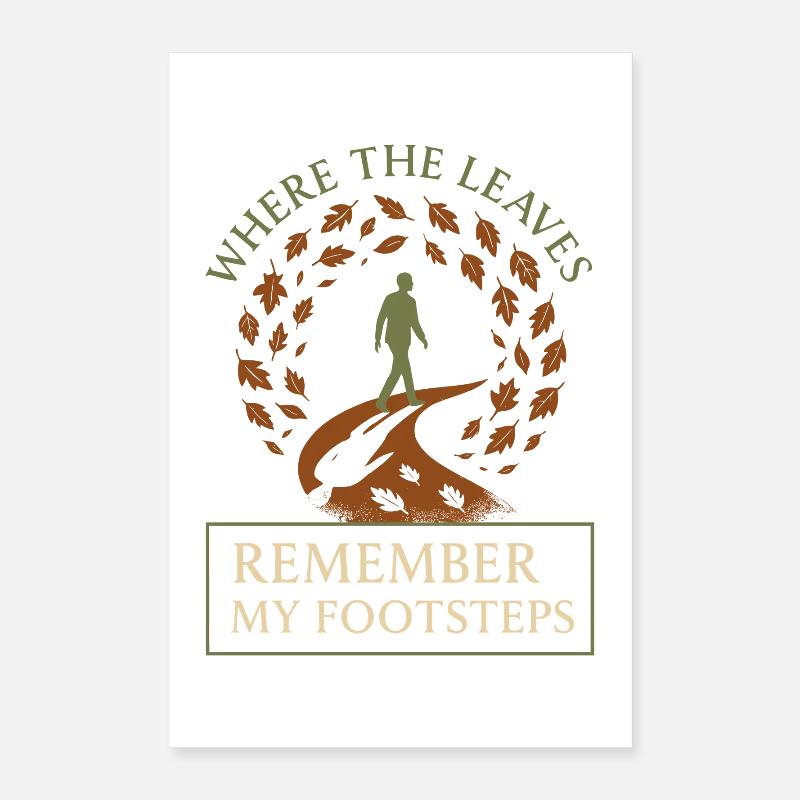 Forest Walk Overthinker Mental Reset Poster 40x60 cm